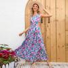 Cross-border Amazon Independent Station European and American Women's Dress Bohemian Holiday Wind Beach Skirt Pastoral Skirt
