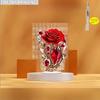 2D Wine Red Rose Acrylic Table Decor Home Wedding Decoration Valentine Mother's Day Gift