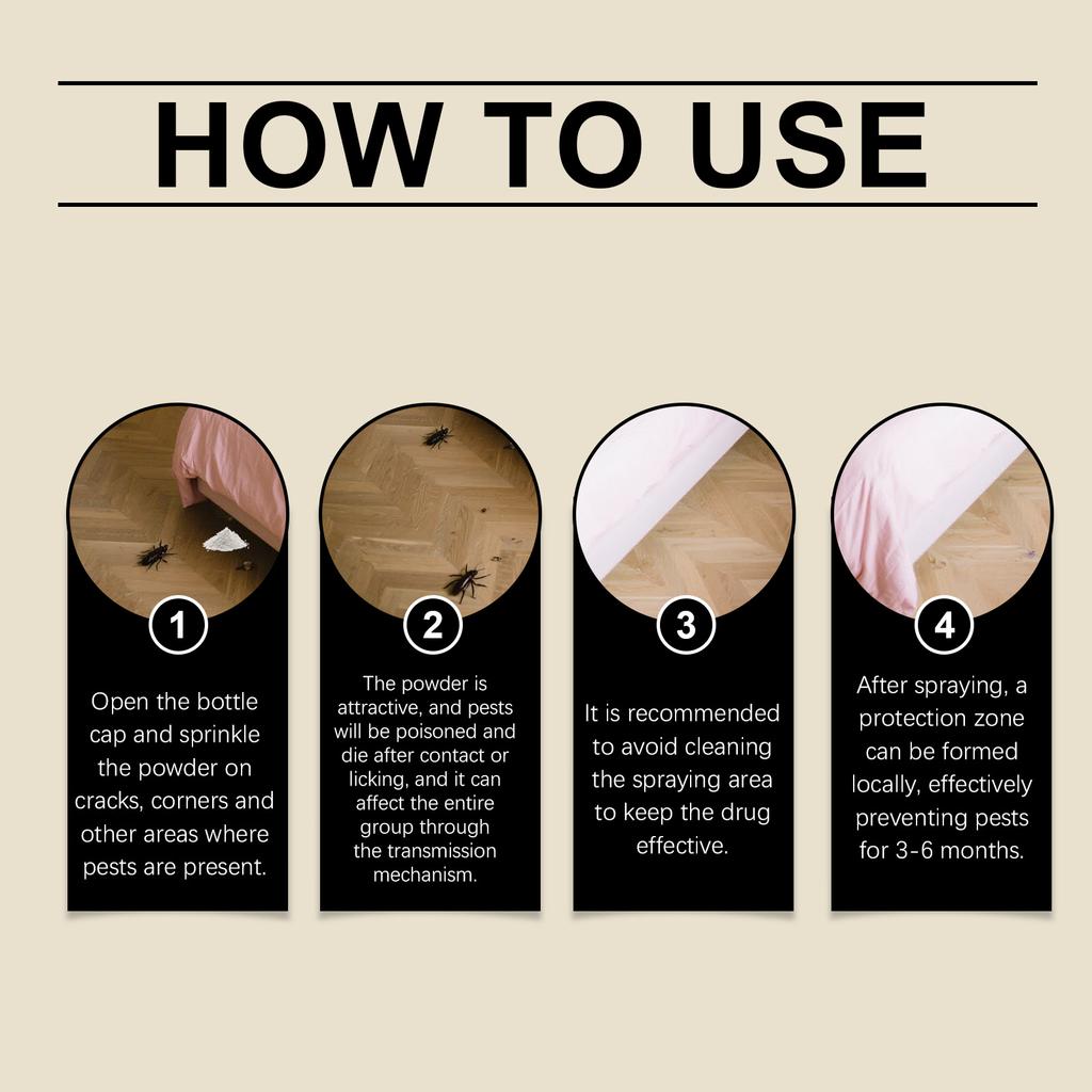 Targeted Practical Ingredients For Reducing Indoor And Outdoor In Insecticidal Powder. Suitable For Use In Kitchens, Living Rooms, And Outdoors.