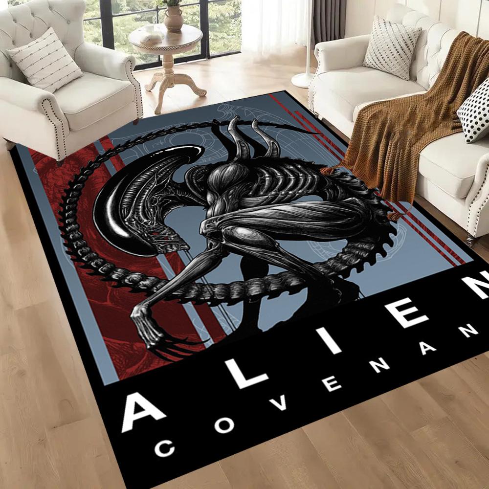 Alien In Ornate Frame Floor Mats for Living Room, Bedroom and Room Decoration Are Suitable for Gifts.