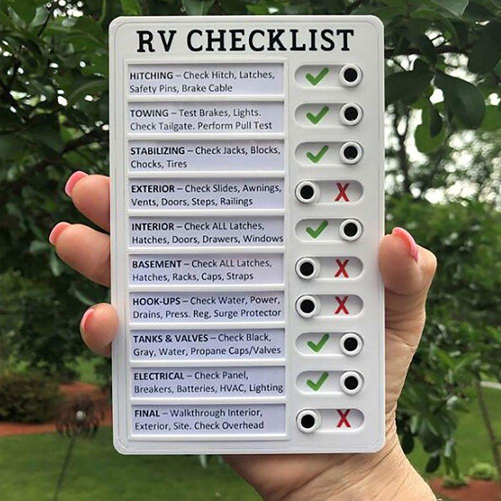 RV CHECKLISR ELDER CARE MY CHORES Managemant Planing Home Note Board Memo Boards Reminding Time