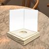 Modern Wooden Base Transparent Acrylic Softball Storage Case Display Holder for Collectibles and Decoration