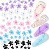 200 Stück/Beutel Nagelkunst-Dekoration Gemischte Größe Zarte 3D Harzblumen Strass-Nagelteile Maniküre-Werkzeug Nägel Design-Zubehör