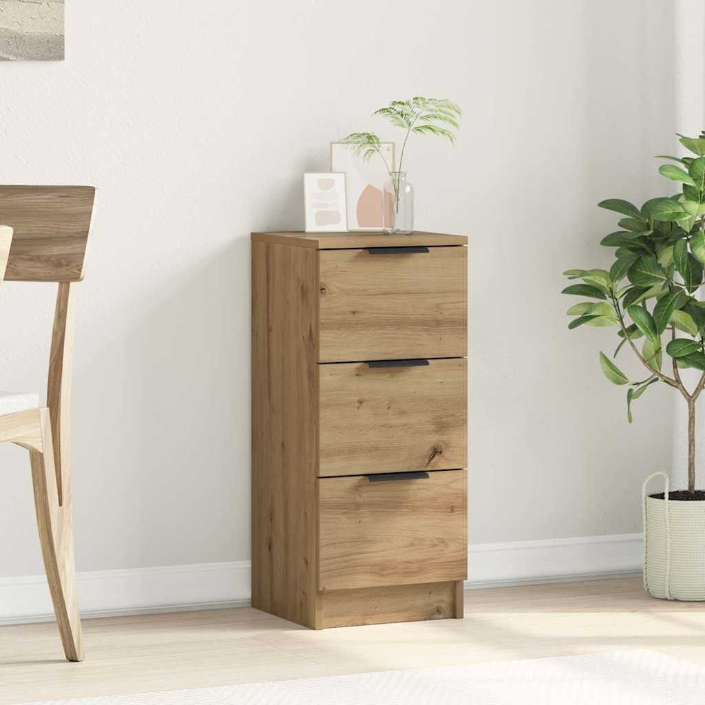 Moderner handgefertigter Eichenschubladen-Sideboard, Flur-Aufbewahrungsschrank mit Schubladen 30x30x70 cm