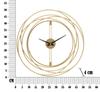 Wall Clock Gold Strips Cm Ø 50X4