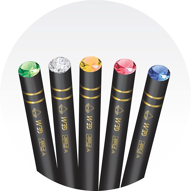 

Flair Creative Series Gem 2B Graphite Pencil Tumbler | Extra Dark Pencil | Black Matte Finish Body | Lightweight With Co 501 чёрный