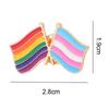 Creative Six-Color Rainbow Bridge Brooch - Peace Alloy Enamel Pin for Denim Bags