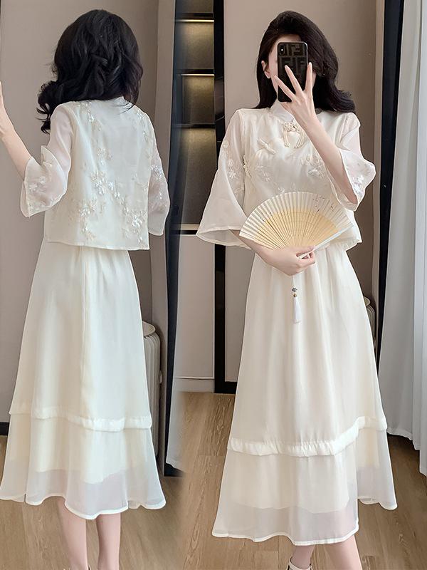 Women's Summer New Hanfu-Style Cheongsam Dress