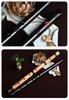 Jinchuan Shakuhachi Japanese Instrument for 1 Shaku 8 Sun Made of Madake and Katsura for Solid Black Wood Beginners, (4.5 Ft.) Bamboo, Practice,