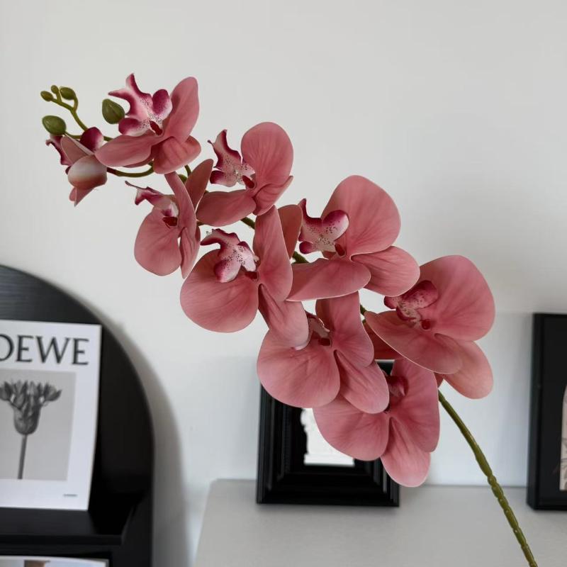 Künstliche Schmetterlingsorchidee Kunstblumen für Heimdeko Wohnzimmer Hotel Fenster Hochzeitsarrangement