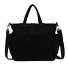 Women's Large-Capacity Corduroy Tote - Versatile Crossbody, Shoulder, Handbag for Commuting and Casual Use