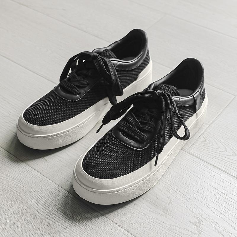 Breathable Men's Vulcanize Shoes Classic Comfy Casual Shoes Lightweight Male Walking Shoes Skateboard Footwear Handmade Sneakers