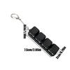 4 Keys Keyboard Key Irritability Toy Finger Pressure Relief Button Adult Office Stress-relieving and Calming Key Chain Gift