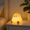 Penguin Baby Night Light USB Rechargeable LED Touch Lamp with Dimmable Glow Cute Bedside Lamp for Kids Adults Fun Novelty Gift for Home Decor