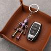 Metal Robot Keychain Vintage Movable Joints Screw Robot Key Ring Pendant