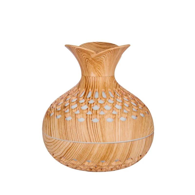 Wood Grain Humidifier 300ml, USB Aroma Diffuser, Atomizer, Household Humidifier, Moisturizing Instrument