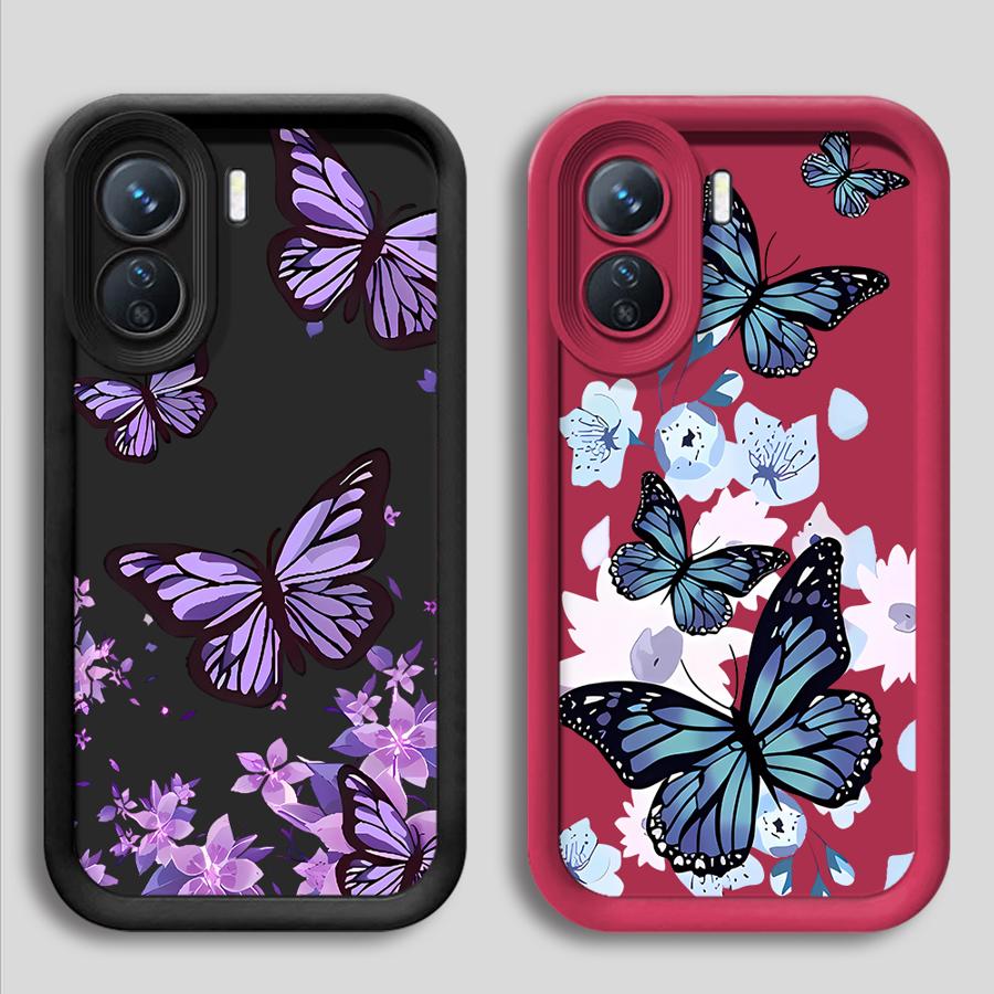 INS Retro Butterfly Soft TPU Case for Xiaomi Redmi 12C 10A 9C 9T 10C A3 13C A2 A1 + 14C 9A