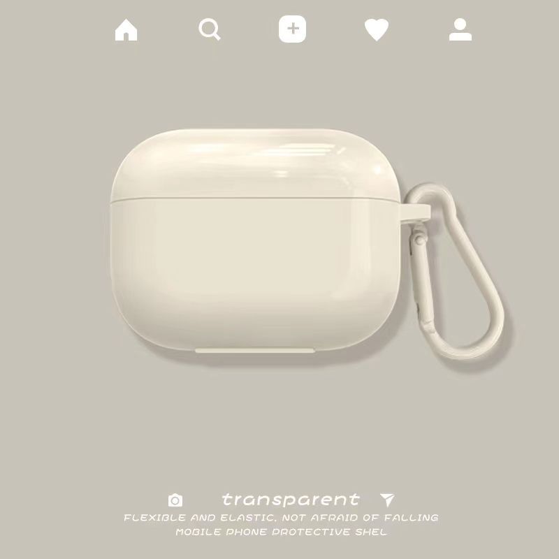 

Protective Cover Cartoon Apple Earphone Case Airpods3 Silicone AirPods Three Generations Male Wireless Bluetooth Anti-2 Creative Second Generation Apple Airpods3 Pure Color + Hook