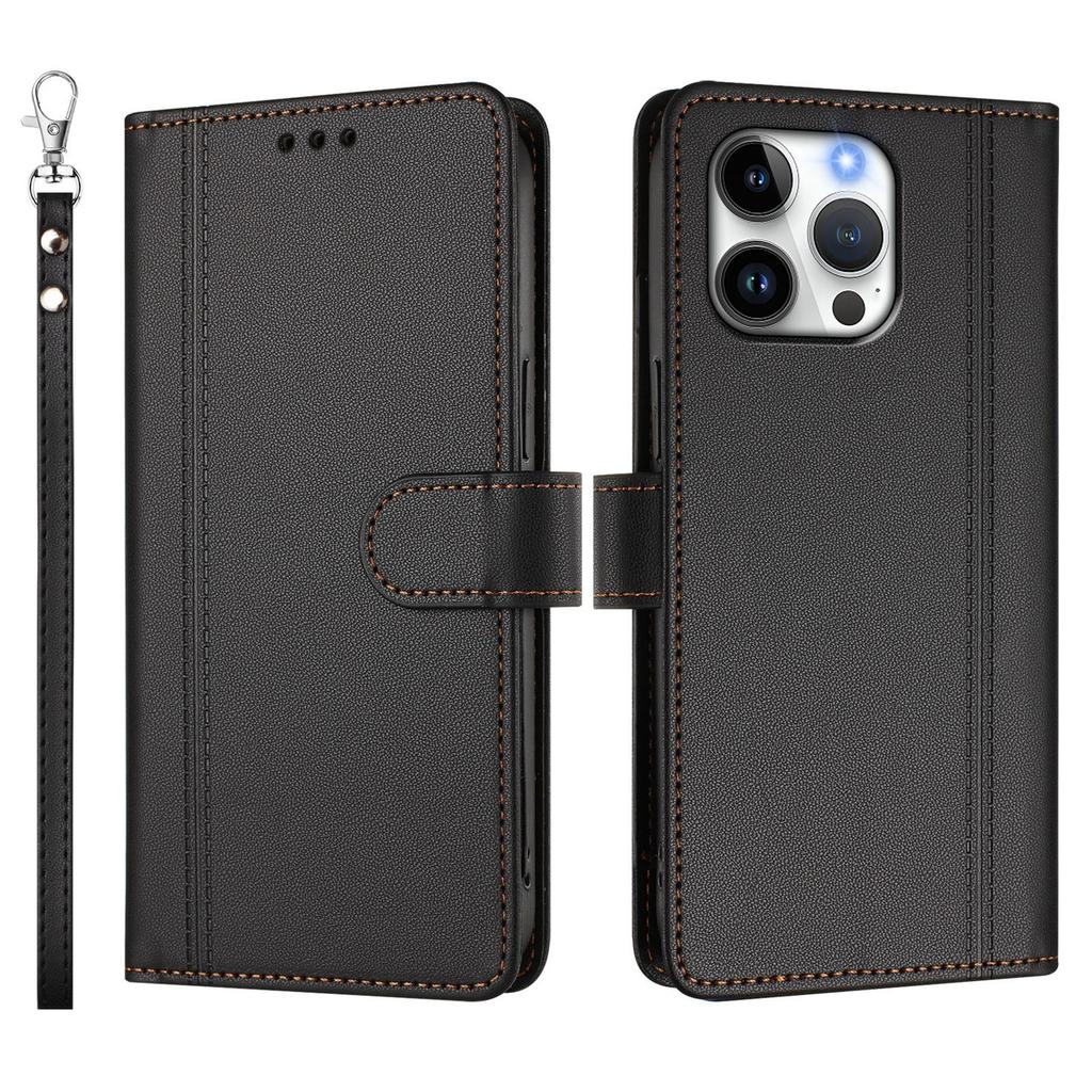 Leather Wallet Flip Case For ZTE Nubia Red Magic 11 Air Neo 5 GT Pro 5G PU with 9 Card Slots and Wrist Strap
