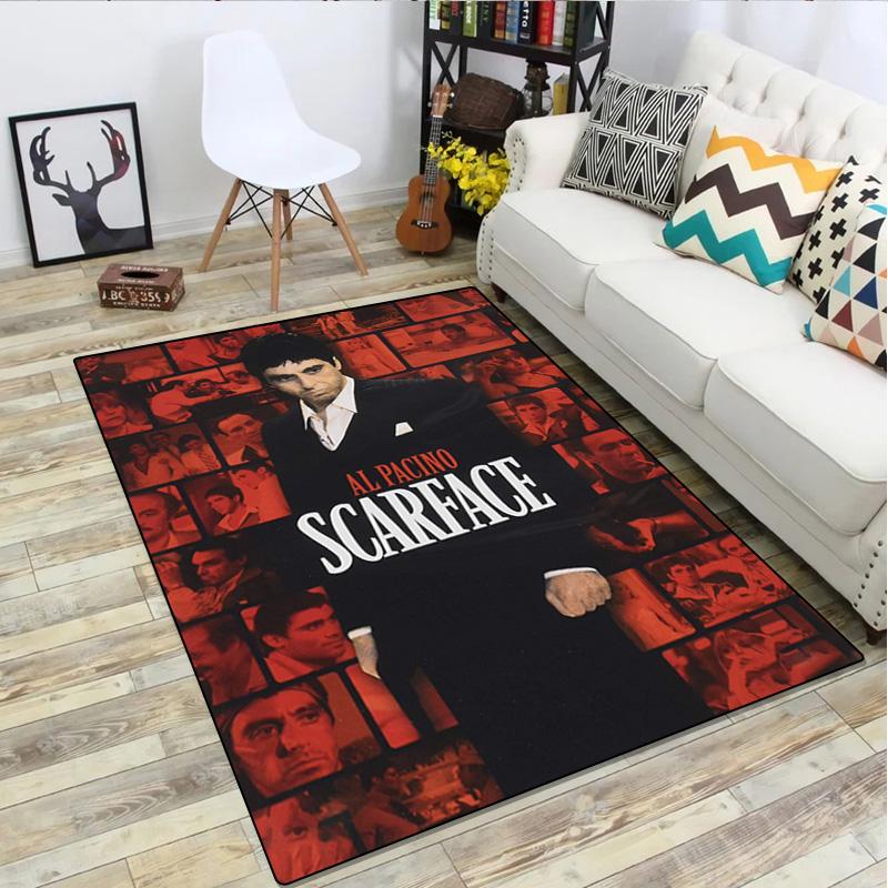 Scarface Rug - Home carpet Office Decorative Carpet For Living Room Bedroom Door Mat Floor Rug Computer Chair Area Rug