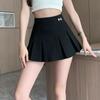 2025 New Korean Style Women's High-Waist Pleated A-line Mini Skirt - Slimming Petite Summer Midi