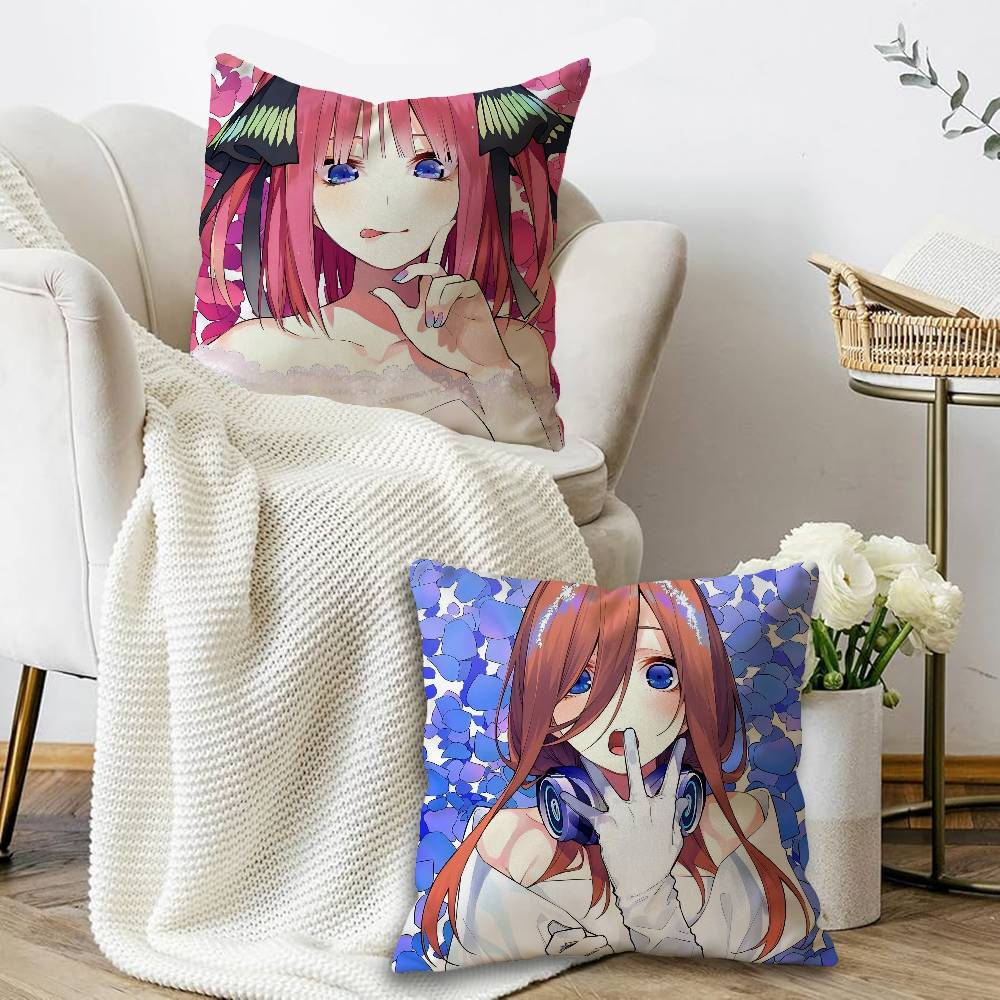 Anime The Quintessential Quintuplets Pillow Anime Pillow Sofa Bed Head Pillow Cover Cushion Cover 45x45 cm Fashion
