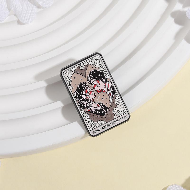 Band Album Enamel Pins Punk Music Horror Lover Tarot Brooches Lapel Badges Custom Music Jewelry Gift for Fans Friends