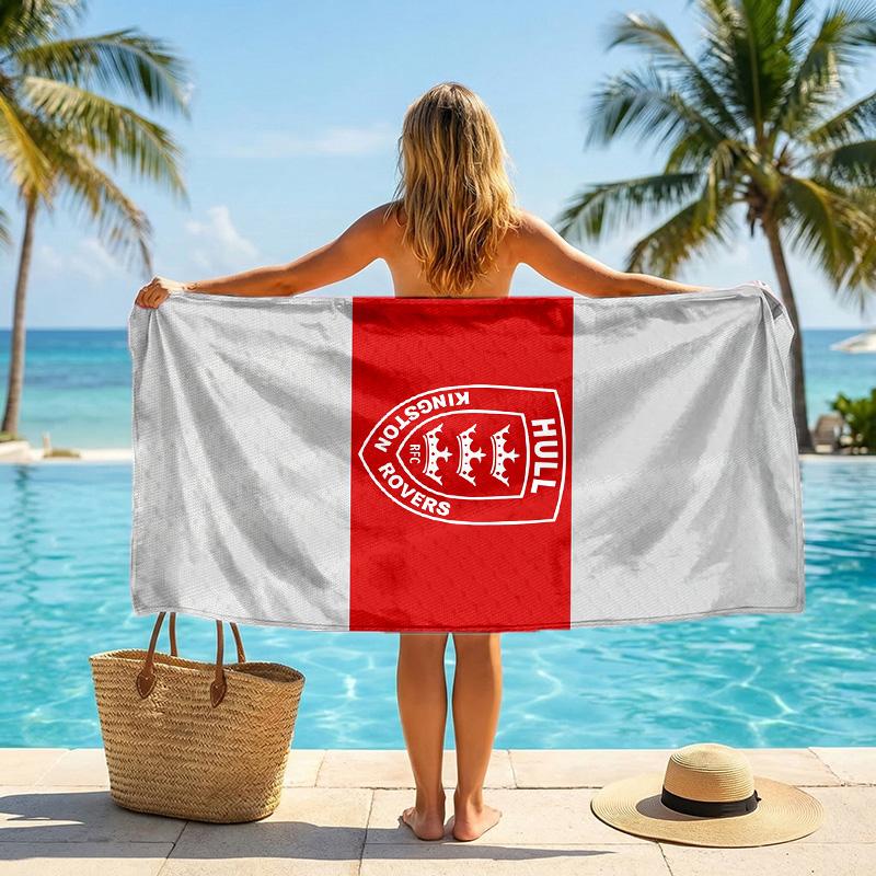 Hull KR Fashion Beach Towel Portable Soft Quick Dry Towel For Swimming Camping Holiday Use