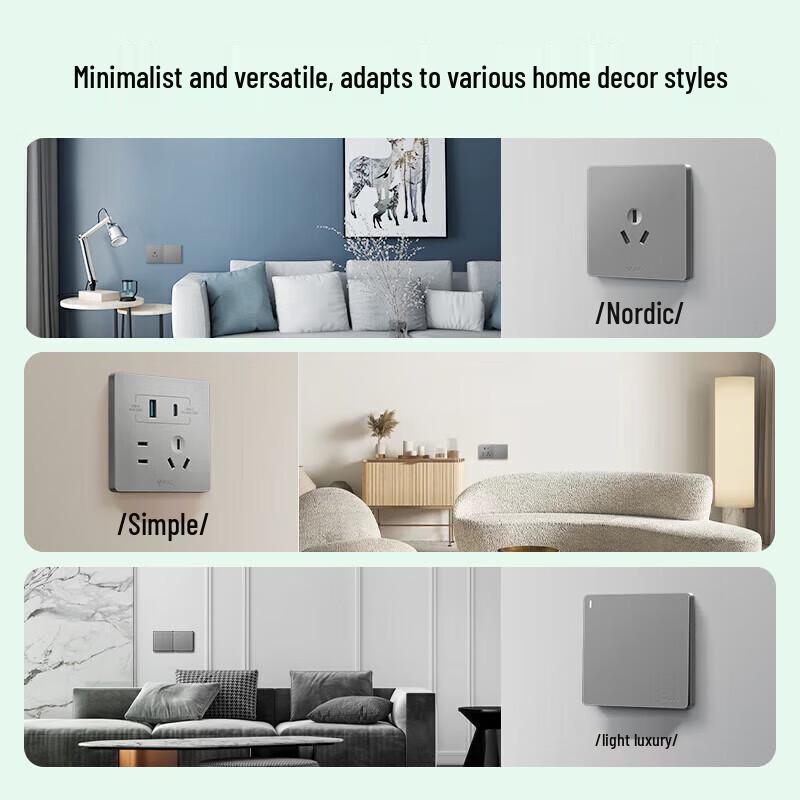 BULL G37 Series 86-Type 16A 3-Hole AC Wall Socket