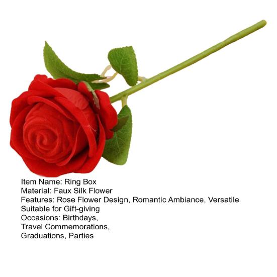 Yüzük Kutusu Korunmuş Çiçek Hediye Kutusu Saplı Romantik Sevgililer Günü Takı Kutusu Nişan Düğün Yıldönümü Hediyesi