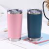 Stainless Steel Car Mug Double-layer Vacuum Ice Mug Car Portable Thermal Insulation Cold Beer Mug.