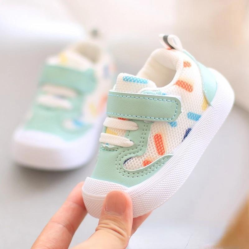 Детские прогулочные сетчатые туфли Кроссовки с мягкой подошвой Кроссовки для бега — фото 6