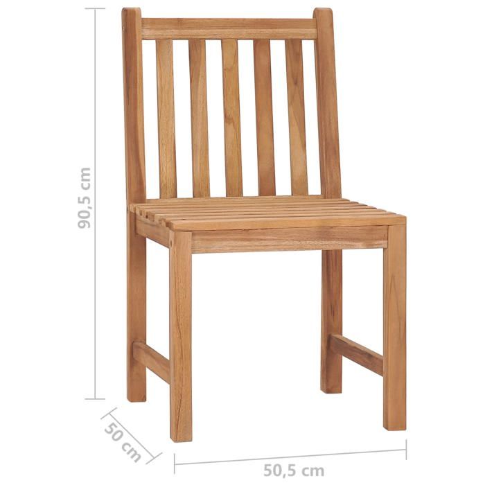 VidaXL Lot de 2 Chaises de Jardin avec Coussins, Sièges de Terrasse, Chaises de Salle à Manger, Meubles de Patio Extérieur, 3062939