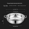 Stainless Steel Double-Handle Clear Soup Hot Pot