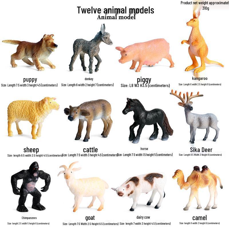 Realistic Miniature Pig Sow Figurine Toy Animal Model Ornament