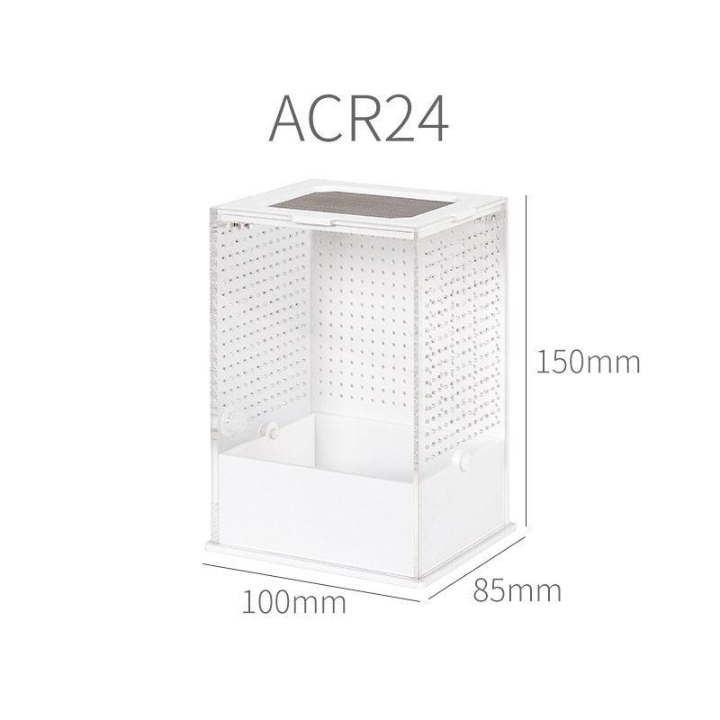 Reptizoo Acrylic Insect Habitat: Bamboo Cage for Cicadas, Mantises, and Crickets