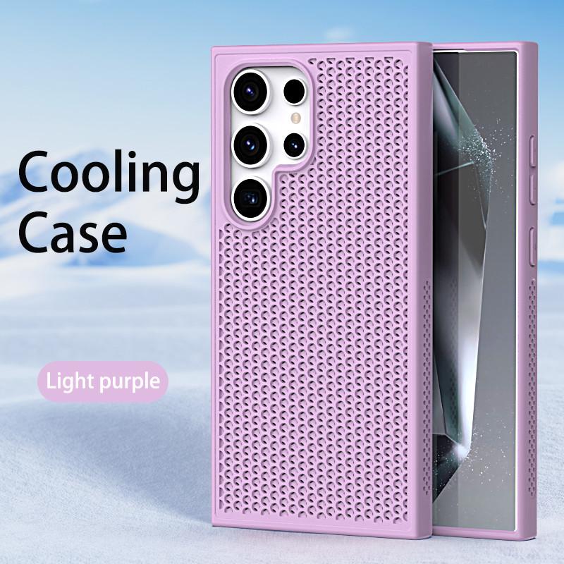 

Роскошный матовый чехол с отверстием для рассеивания тепла для Samsung S24 Ultra S24 + S23U S23 FE S22, ультра-жесткий противоударный чехол Samsung S22 Plus