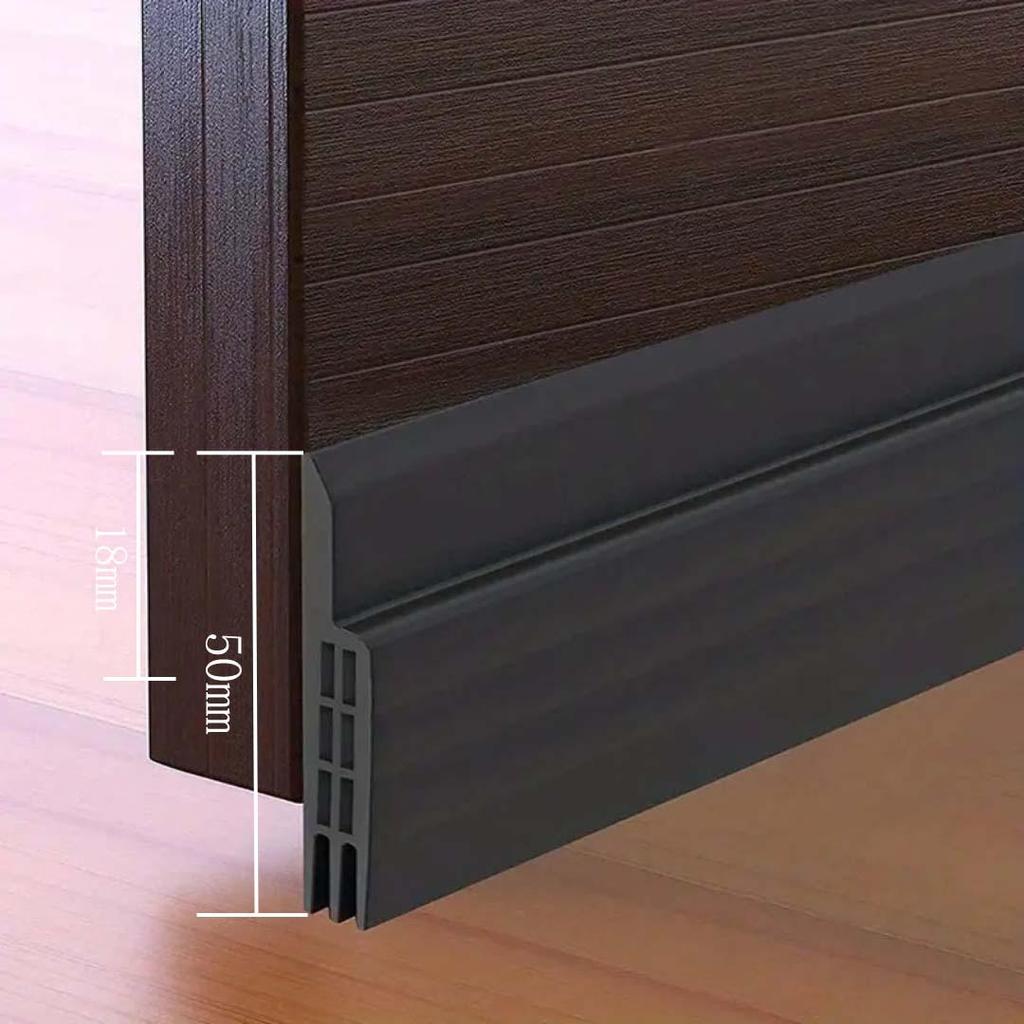 Self-Adhesive Soundproof Door Bottom Strip for Glass, Windproof and Waterproof Sealing Sticker.