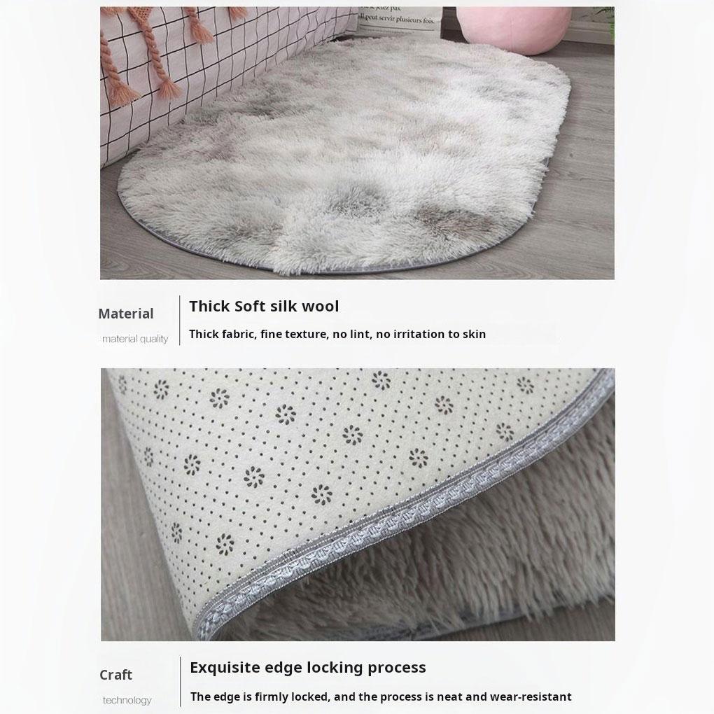 Small Fluffy Rug For Bedroom Children S Play Area Hall Or Study Room Long Haired Tie Dye Blanket