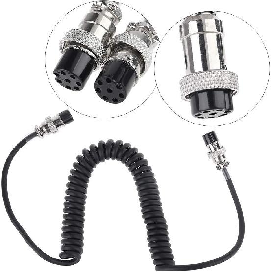 8Pin Female to 8 Pin Female Aviation Microphone Mic Cable for Transceiver MC-60 MC-60A MC-90 TS-2000