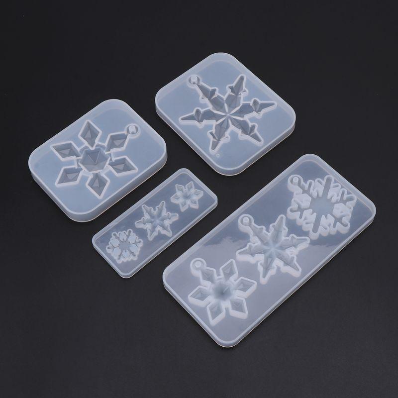 Snowflake handmade pendant silicone mold crystal epoxy mold