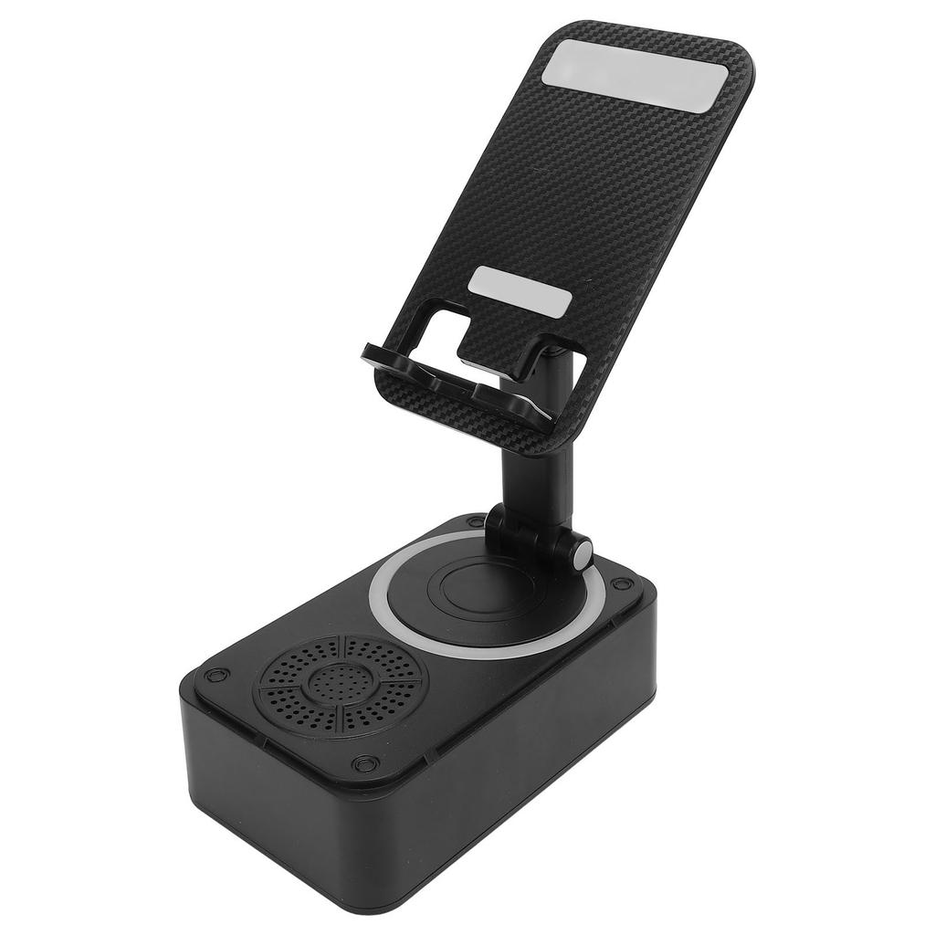 Mobile Phone Stand with Bluetooth Speaker 360 Degree Rotatable Anti Slip Cell Phone Stand with Wireless Bluetooth