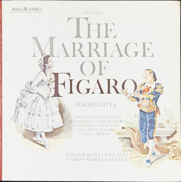 

LP Record EBERHARD WÄCHTER, ELISABETH SCHWARZ - Mozart The Marriage Of Figaro (High 35640 ANGEL 1963 US Classical Used