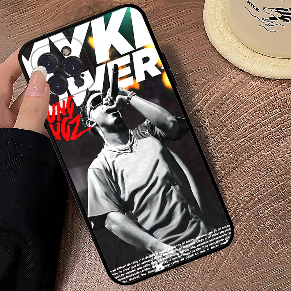 

Myke Towers Rapper Phone Case For IPhone 16 Pro Max 15 17 Plus 14 13 12 Mini 11 Black Cover iPhone 14