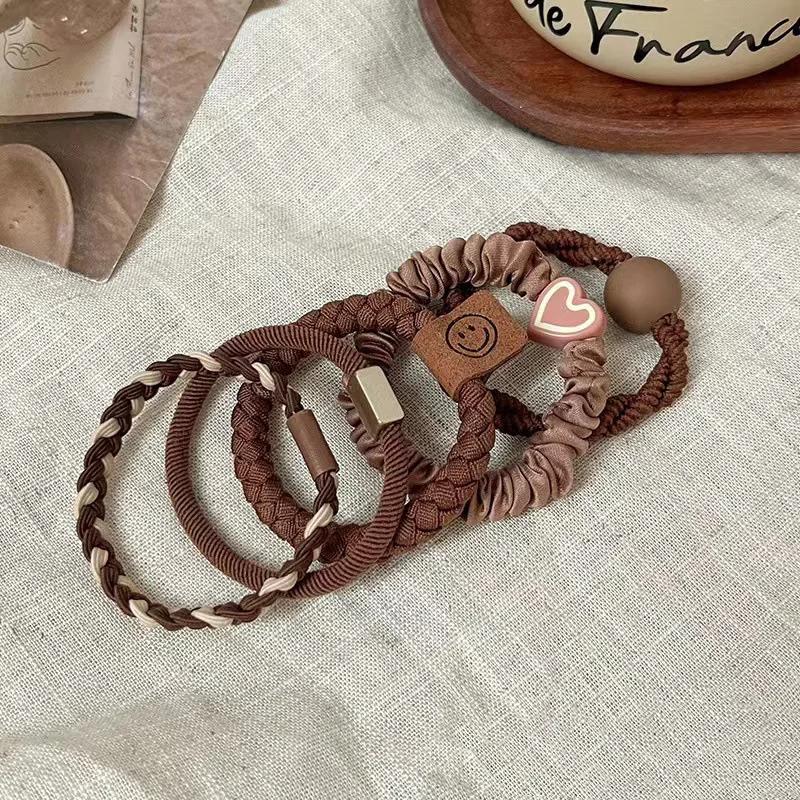 Chouchou élastique haut de gamme pour femmes, simple et élégant, élastique à haute élasticité et durable