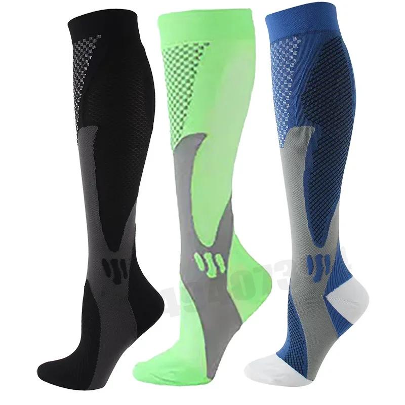 3/5/6/7/8 Pairs Lot Pack Women Men Compression Socks Stockings Elastic Sports Beautiful Leg Running Nurse Climbing Cycling Socks