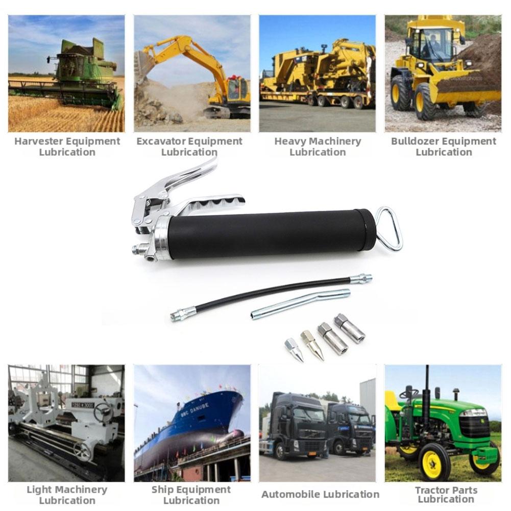 400CC High Pressure Grease Tool with Comfortable Grip Zinc Alloy Trigger for Smooth Operation in Industrial Use