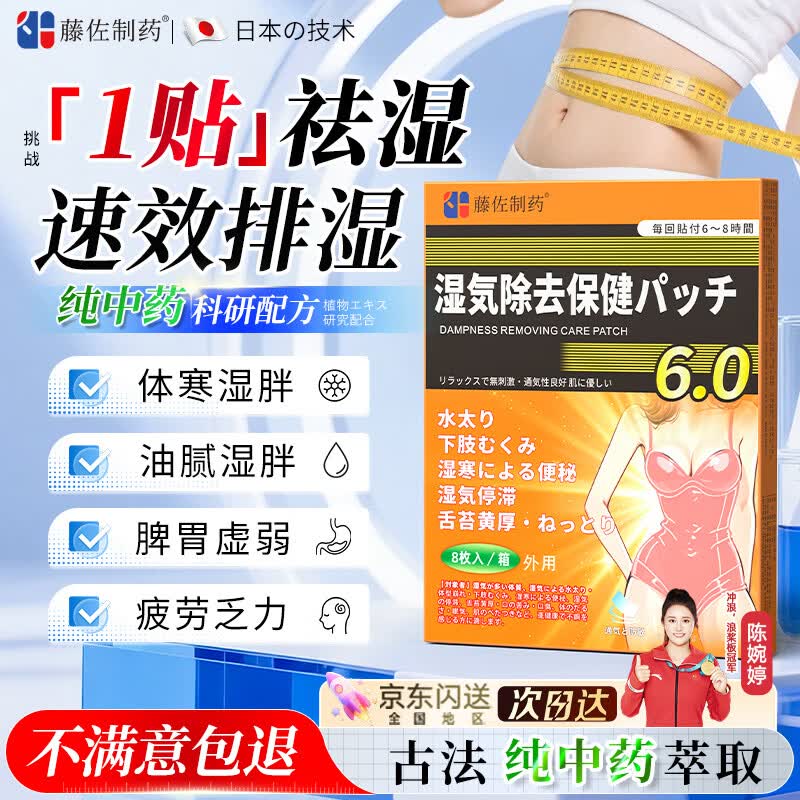 Fujisa Japanese Detox Dampness Removal Patches 8 Patches (1 Box)