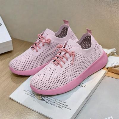 Wiosna 2025 nowe produkty damskie oddychające antyperspiracyjne miękkopodstawne buty sportowe okrągły nosek ochraniacz na stopę codzienne casualowe buty dla mamy