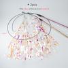 3pcs/2pcs Random Color Plastic Tassel Cat Toy Teaser Stick Play With Cat Wand Pet Toy